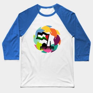 Palestine Solidarity - Free Palestine Baseball T-Shirt